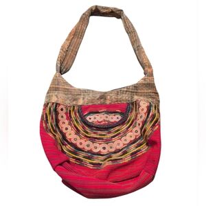 Bohemian Embroidered Multicolor Shoulder Crossbody Bag